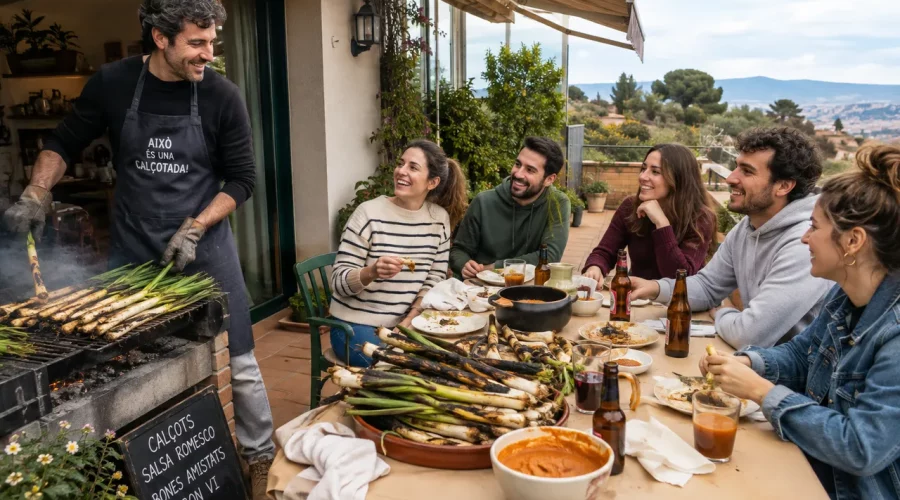 Calçotada en Barcelona: vive la experiencia auténtica de comer calçots en casas particulares